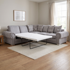 Verno Scatterback Left Facing Corner Sofa with Bed — lifestyle room hero