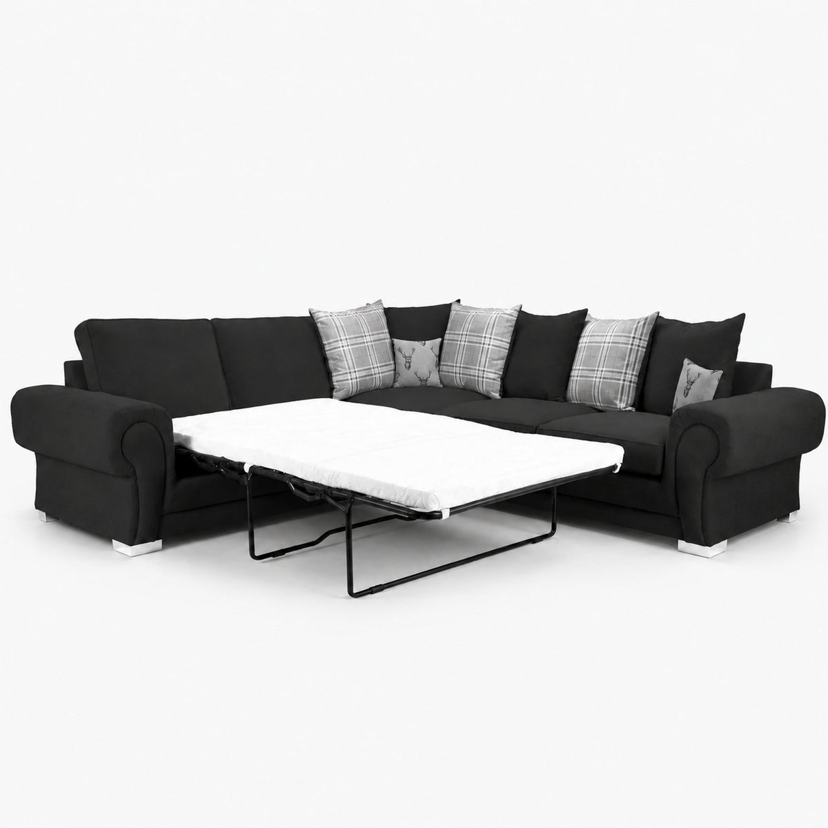 Verno Scatterback Left Facing Corner Sofa with Bed