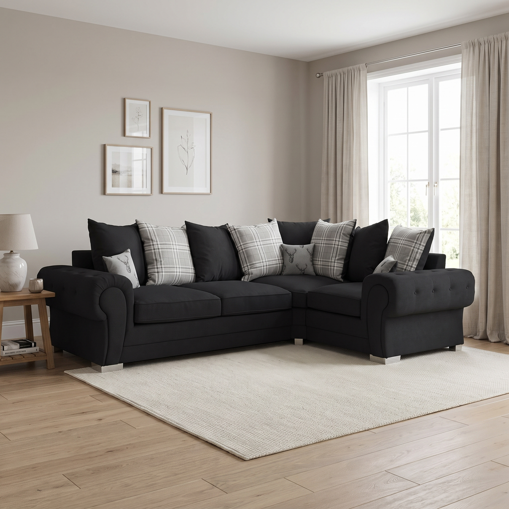Verno Scatterback Left Hand Corner Sofa — lifestyle room hero
