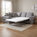 Verno Scatterback Right Facing Corner Sofa with Bed — lifestyle room hero