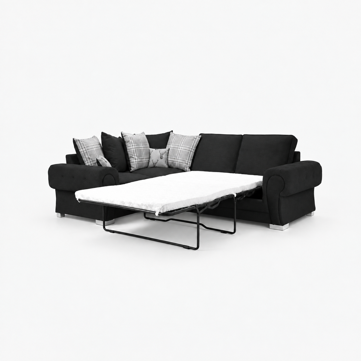 Verno Scatterback Right Facing Corner Sofa with Bed