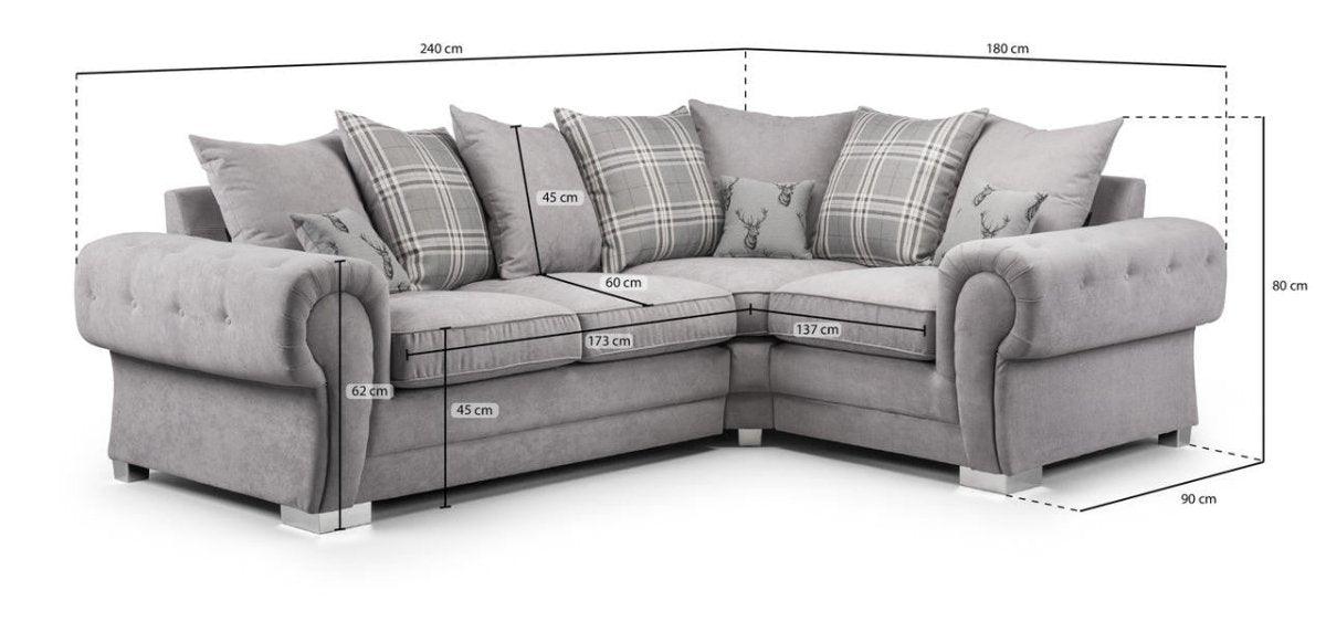 Verona Scatterback Left Hand Corner Sofa Generic