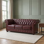 Windsor Leather 3 Seater - Oxblood — lifestyle room hero