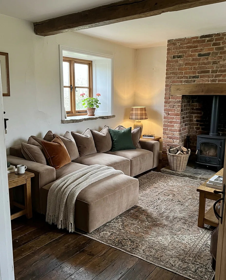 CK Living sofa delivered to a customer cottage living room